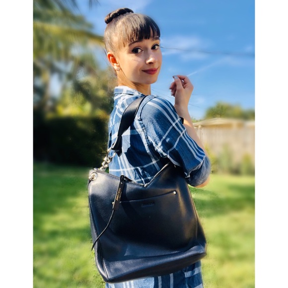 Jimmy Choo Raven Black Hobo Tote - Picture 8 of 8